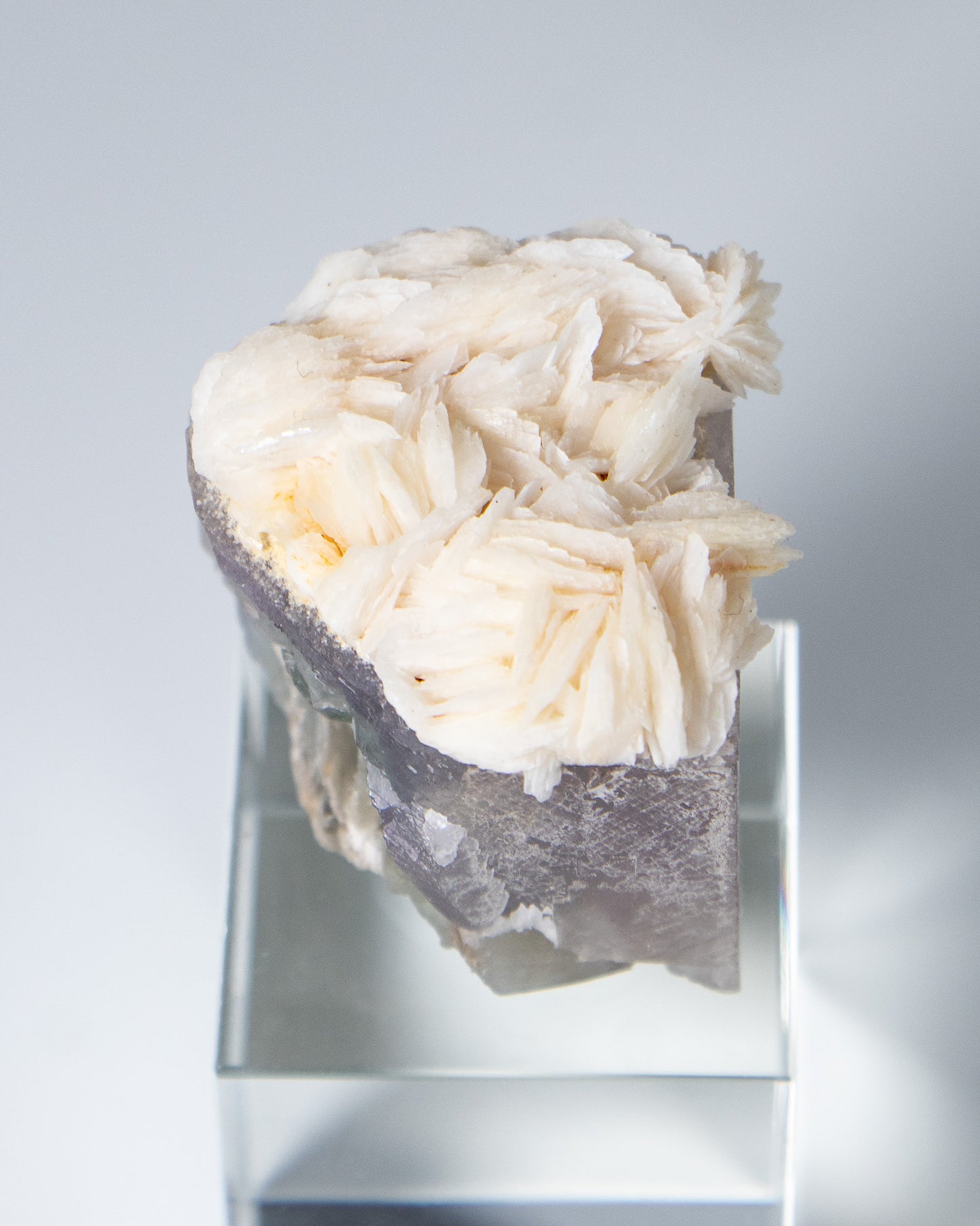 Baryte on Fluorite - Palermo, Sicily, Italy
