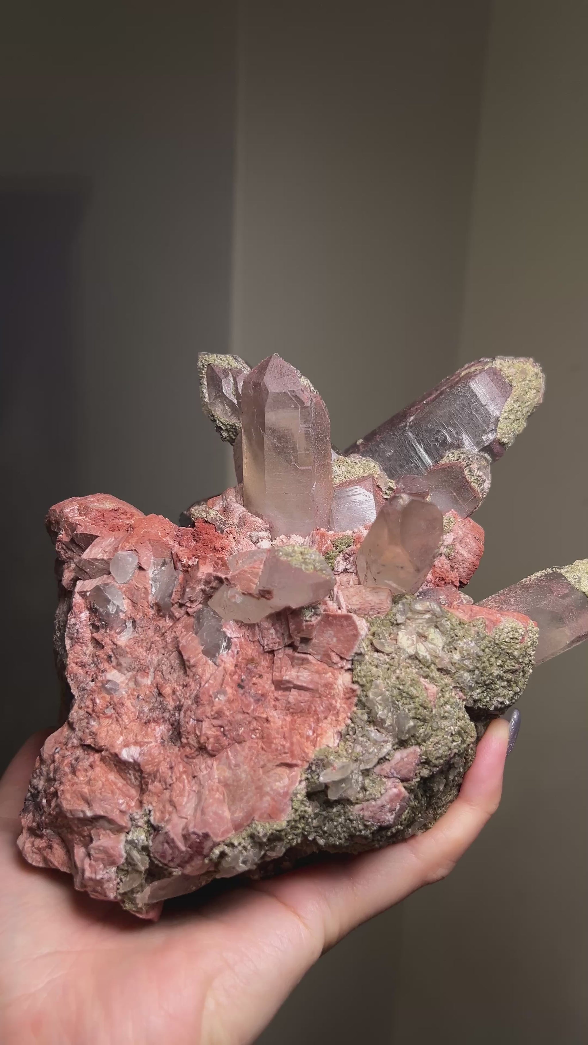 埃及煙晶標本非常稀有smoky quartz specimens from Mount Sinai, Egypt are exceptionally rare.They embodies grounding and protective energy—supporting focus, emotional stability, and a calm return to the present moment. 