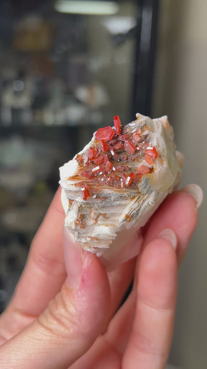 摩洛哥釩鉛礦來自Mibladen礦區vanadinite from Morocco